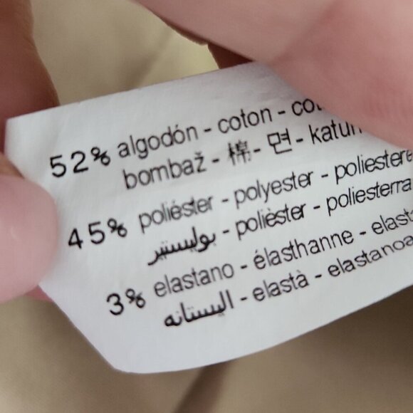 ZARA | Elegant Trousers Pants Beige Sz SMALL - Picture 5 of 5